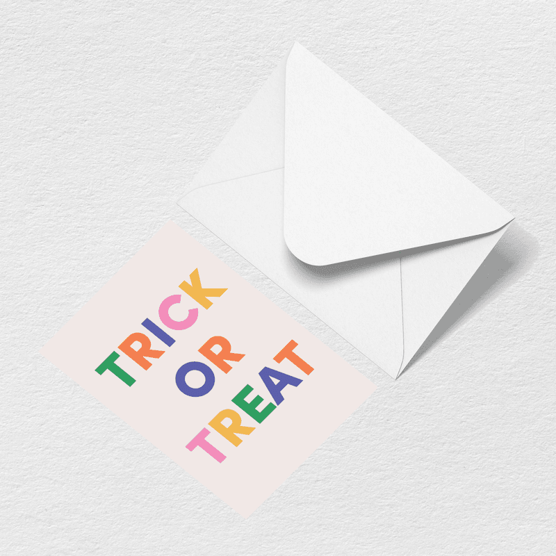 Trick or Treat Greeting Card - The Tote Bag