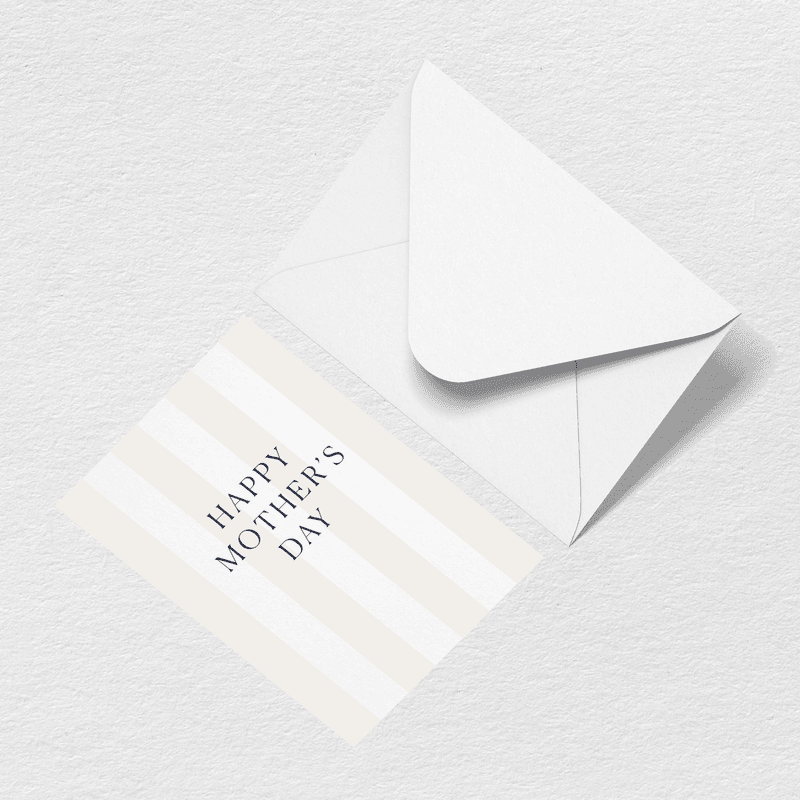 Mother's Day Stripes Greeting Card - For Grocery Runs