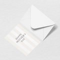 Mother's Day Stripes Greeting Card - For Grocery Runs