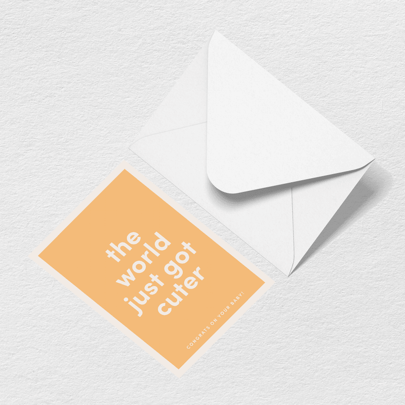 World Just Got Cuter Greeting Card - A Tote for Beach Days