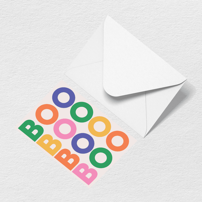Boo Greeting Card - Made to Organize