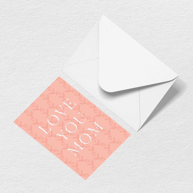 Love You Mom Greeting Card - Beach Better