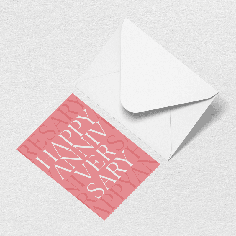 Happy Anniversary Greeting Card - Simple Everyday Tote